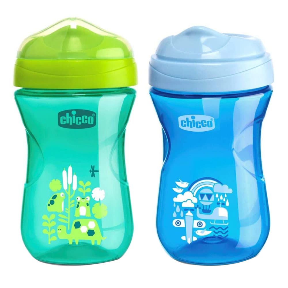 كوب ماء للاطفال مقاوم للانسكاب 266 مل بلاستيك شيكو Chicco - Kids Easy Cup 12m+ Boy 266ml 1pc - Assorted