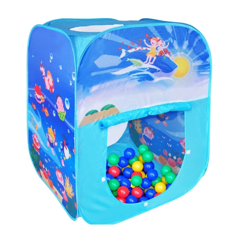 خيمة الكور لأطفال مع 100قطعة أزرق تشينغ تشينغ Ching Ching Ocean Square Play House With 100pcs Balls Blue
