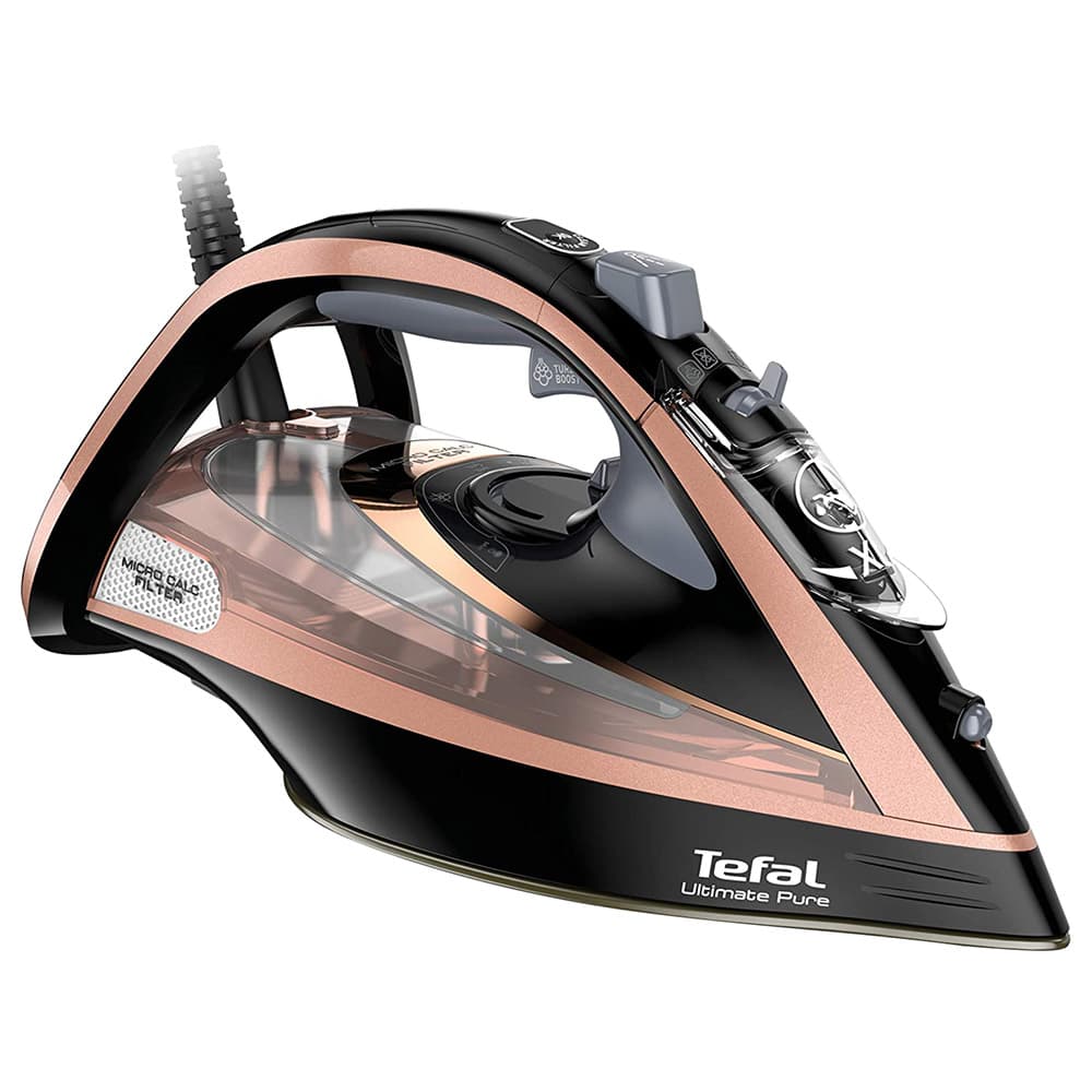 مكواة بخار 3100 واط مضادة للتكلس أسود تيفال Tefal Ultimate Pure Steam Iron