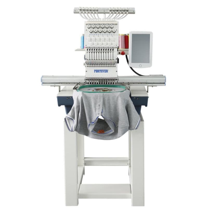 ماكينة تطريز بالكمبيوتر فورتيفر رأس واحد 12 ابرة 400*600 مم
