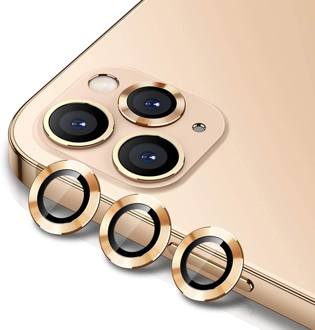 واقي عدسة الكاميرا ذهبي Anti-Glare Camera Glass Protector for iPhone 12