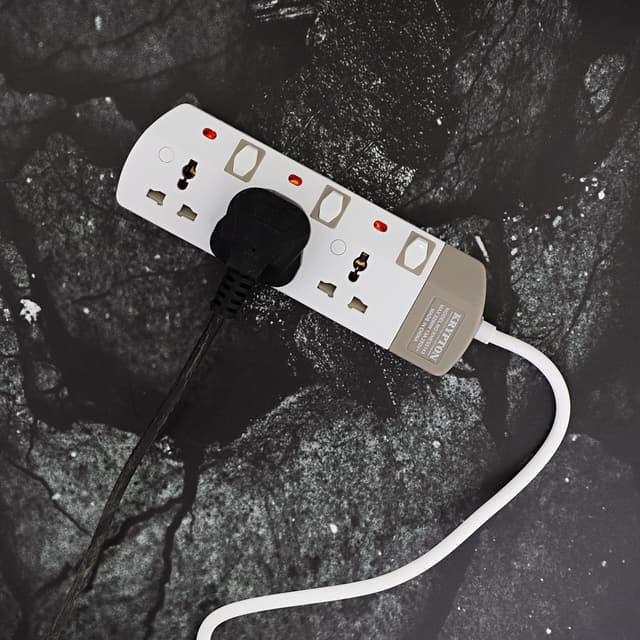 Krypton 3 Way Extension Board Plug Power Extension Socket Multi Plug ...