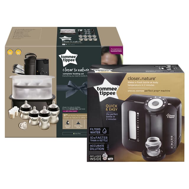Tommee Tippee Perfect Prep Day & Night, Baby Bottle Maker Machine with Digital Display and Adjustable Volume, Black Tommee Tippee Perfect Prep Day & Night, Baby Bottle Maker Machine with Digital Display and Adjustable Volume, Black