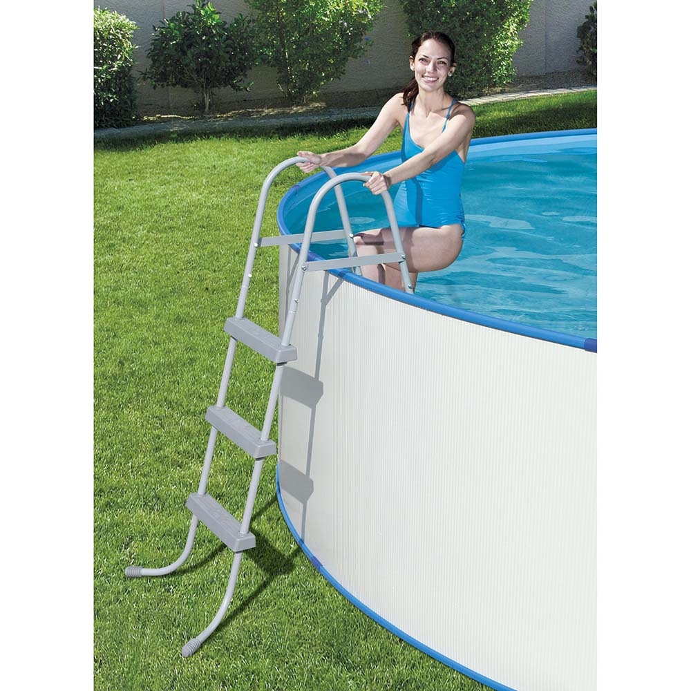 Order Bestway - Flowclear Pool Ladder - 107cm - Grey Now! | Jomla.ae