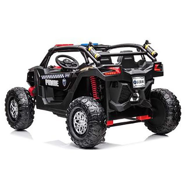 Brabus Raptor Megastar - Brabus Raptor Police Truck With Siren - 12V - Black | Jomla.ae