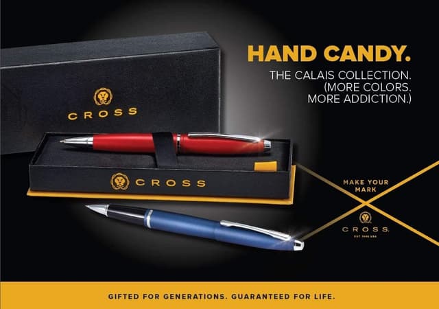 Cross Calais Rollerball (incl. geschenkdoos) in middernachtblauw, 1 stuk (1 stuk Cross Calais Rollerball (incl. geschenkdoos) in middernachtblauw, 1 stuk (1 stuk