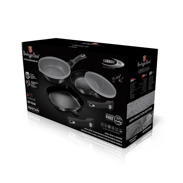 Berlinger Haus - BH/6887-18 stuks keukenbatterij, Metallic Line Carbon Pro Edition Berlinger Haus - BH/6887-18 stuks keukenbatterij, Metallic Line Carbon Pro Edition