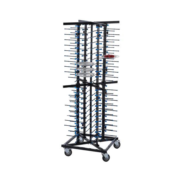 Order Jiwins mobile plate rack for 84 plates Blue Aluminium Rubber Now ...