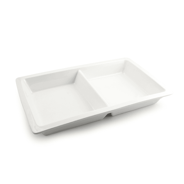 Order Porceletta Ivory Porcelain Chaffing Dish Insert Two Compartments ...