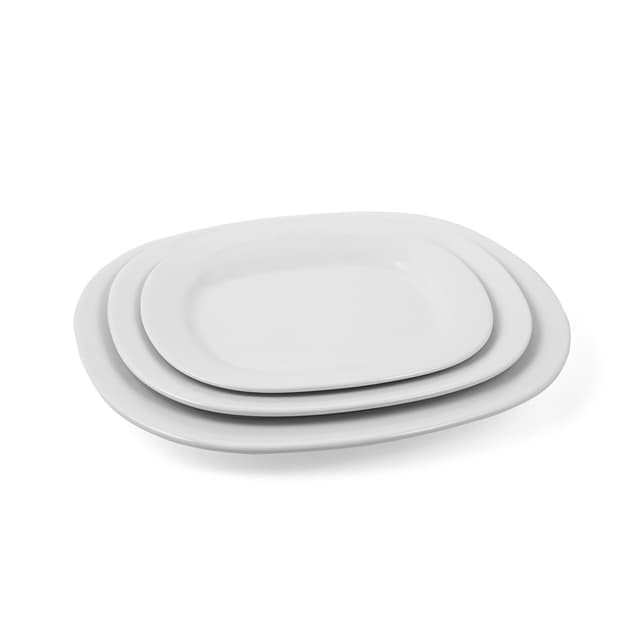Vague Melamine Rect. Oval Plate 14