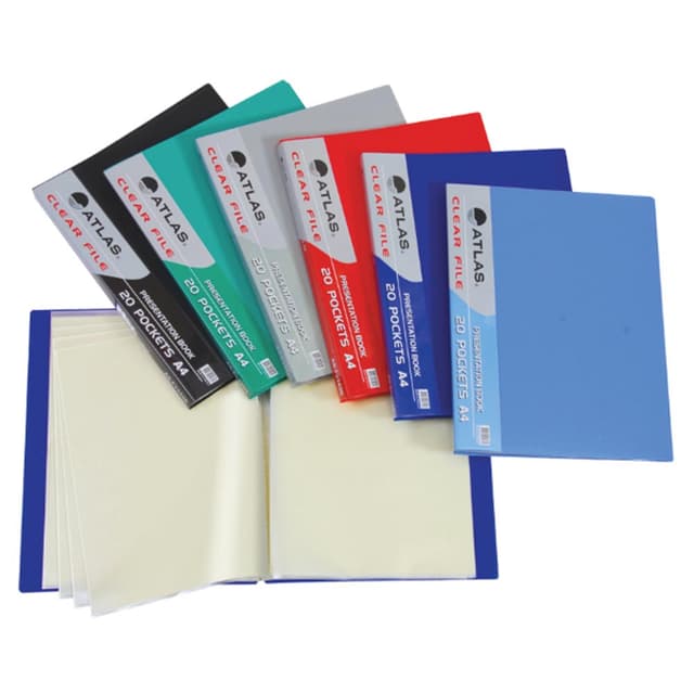 Order Atlas - Clear Pocket Assistant File A4 30s - Assorted 12pcs Now ...