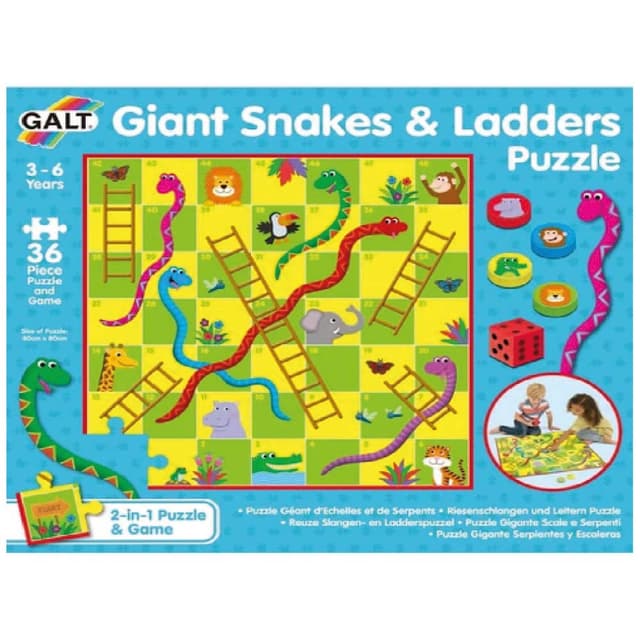 2 IN 1 Snakes & Ladders Plus Ludo Board Game Age 3+ £7.05 - UK 2 IN 1 Snakes & Ladders Plus Ludo Board Game Age 3+ £7.05 - UK