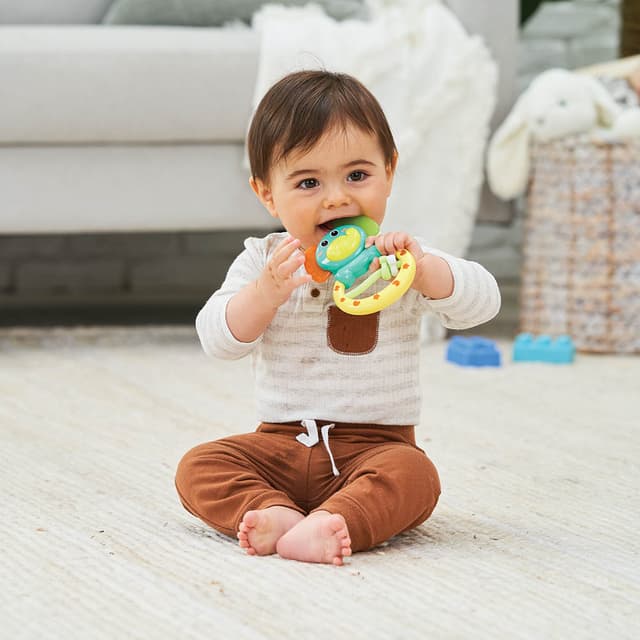 Infantino Handle Rattle Order Infantino - Rattle & Teether - Elephant Now! | Jomla.ae