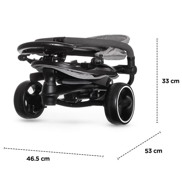 Tricycle Kinderkraft ASTON 2 PLUS évolutif 6 en 1 siège pivotant 360° semi-allongé guidon parental canopy Gris Tricycle Kinderkraft ASTON 2 PLUS évolutif 6 en 1 siège pivotant 360° semi-allongé guidon parental canopy Gris