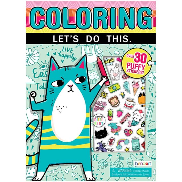 Sticker Colouting Order Puffy Sticker Coloring And Activity Book Now! | Jomla.ae