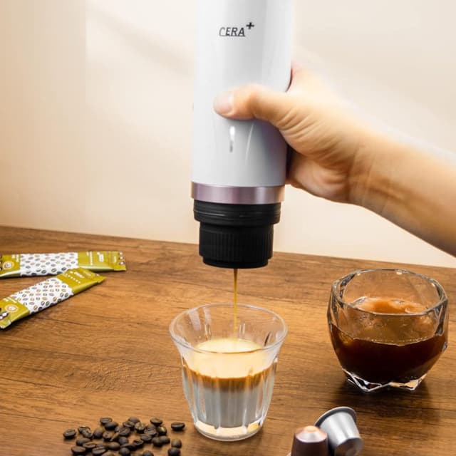 Ceraslim Machine Order Cera+ Portable Espresso Machine 20 Bar Compatible with NS Capsule ...