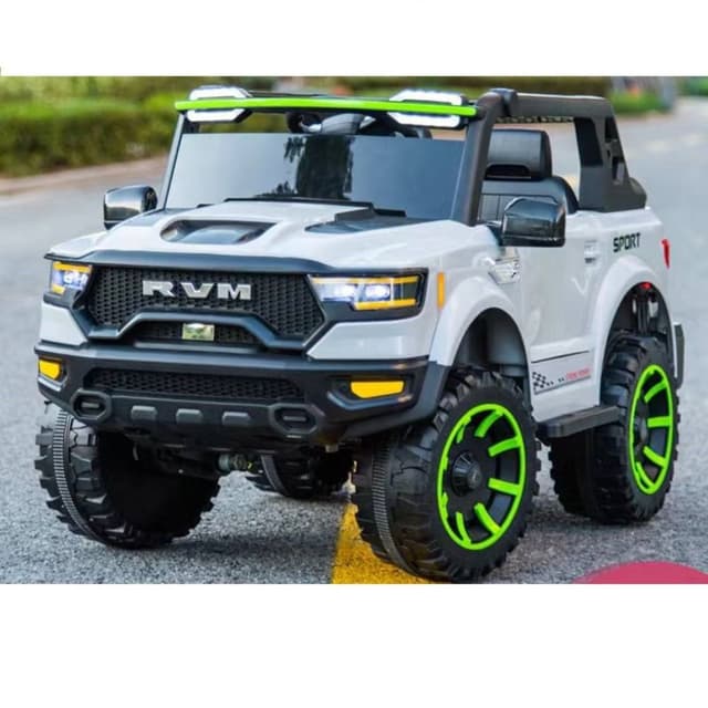 Myts RVM Ride-On Electric Toy Truck for Kids - White | Jomla.ae