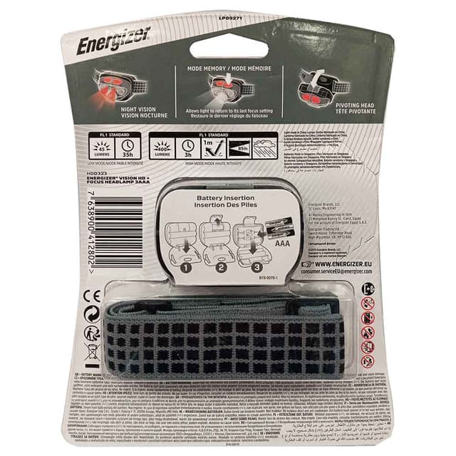 Faro Energizer Vision HD Tre Modalità Luce Impermeabile Faro LED Energizer Vision HD - 3 Modalità, Impermeabile IPX4 Faro Illuminazione Notturna - Foto 6